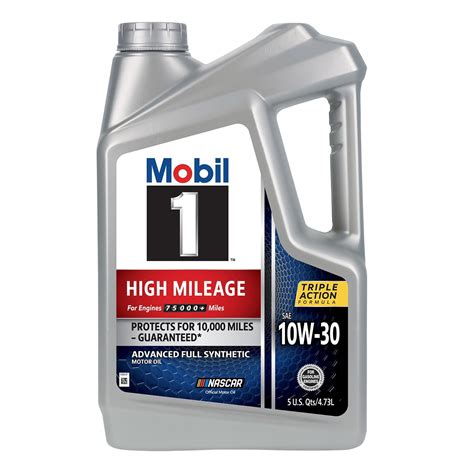 Mobil 1 High Mileage 10w 30 Full Synthetic Engine Oil 5 Liter