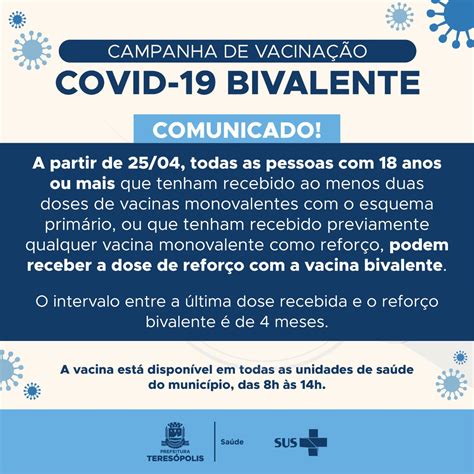 SINFA RJ Vacinação dose de reforço bivalente contra Covid 19 é