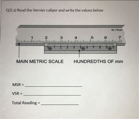 Answered Read The Vernier Caliper And Write The Bartleby