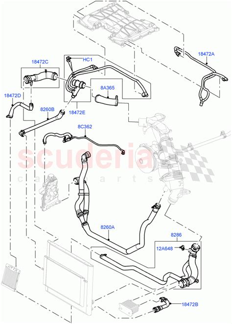 Cooling System Pipes And Hoses 5 0L Ohc Sgdi Sc V8 Petrol Parts