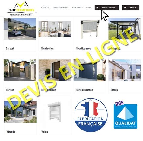 Devis En Ligne Menuiserie Ext Rieur Elite Fermetures