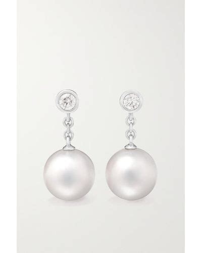 Natural Mikimoto Earrings and ear cuffs for Women | Lyst