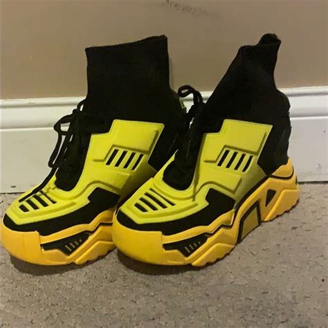 Dolls Kill Shoes Anthony Wang Yellow Platform Sneakers Poshmark