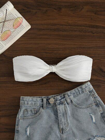 Shop Bandeau Swimwear Bandeau Bikini SHEIN USA