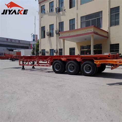 New 3 Axles 40 FT Flatbed Skeleton Skeletal Semi Truck Trailer Semi