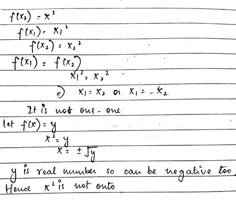 Show That The Function F R R F X X 2 Is Neither One One Nor Onto