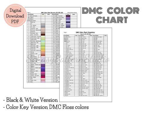 Printable Dmc Thread Chart Ubicaciondepersonas Cdmx Gob Mx Hot Sex