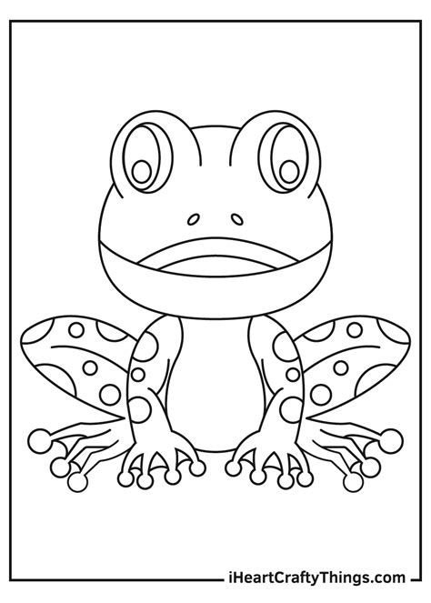 Baby Frog Coloring Pages