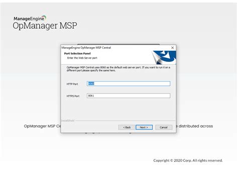 Installation Of Opmanager Msp