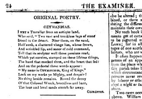 Ozymandias by Percy Bysshe Shelley (Poem + Analysis)