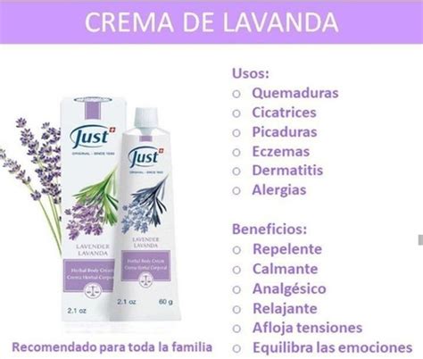 Crema Lavanda Quemaduras Swiss Just Gr Env O Gratis