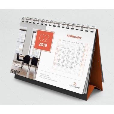 Jual Kalender Meja Custom 2024 Linen Hitam 7 Lembar 1 Muka Art