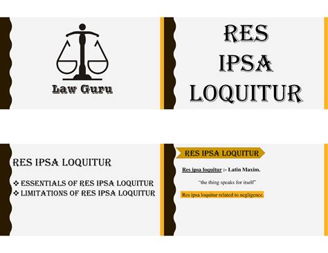 Res Ispa Locitor Introduction Definition Meaning And Essentials