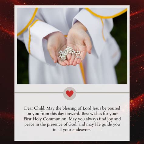 First Holy Communion Wishes And Messages