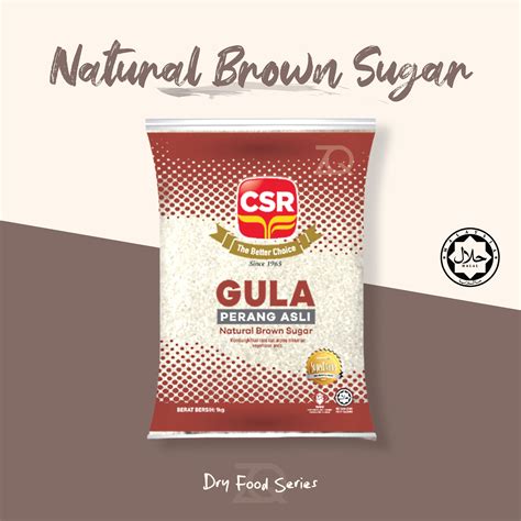 Csr Natural Brown Sugar Gula Perang Asli Kg Lazada