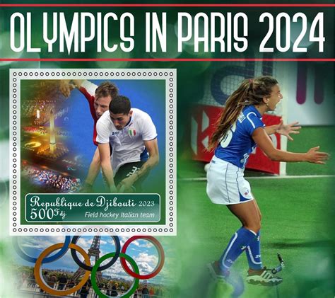 Stamps Olympic Games Paris 2024 2023 Year 6 Sheets Perforated NEW