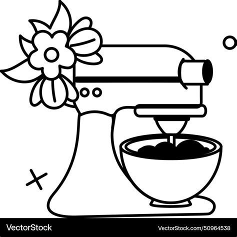 Electric Mixer Royalty Free Vector Image Vectorstock