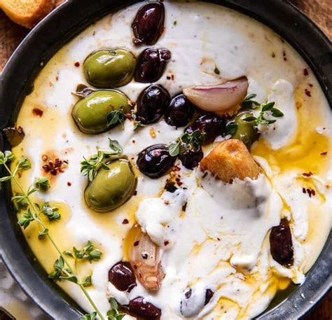 Honey Whipped Feta With Garlic Herb Roasted Olives Olive The Best