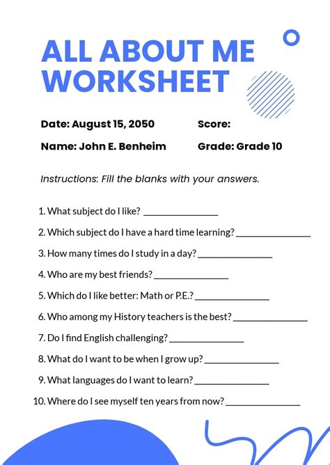 Worksheet Templates - 93+ Docs, Free Downloads | Template.net