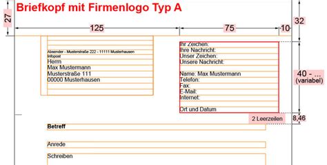 Musterbrief Din