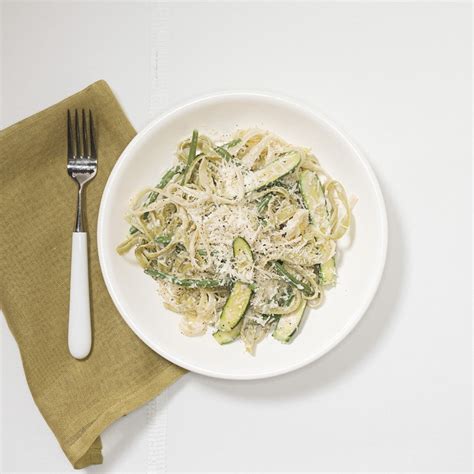 Tagliatelle With Baby Vegetables And Lemon Parmesan Sauce Recipe