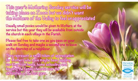 Mothering Sunday Flowers | Itchen Valley Churches