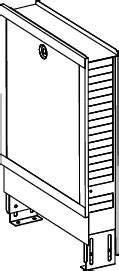 TECEfloor Verteilerschrank UP 80 840 Mm 77351014