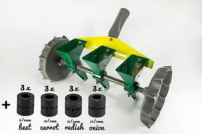 Garden Metal Precision Seeder Vegetable Row Manual Planter Sowing