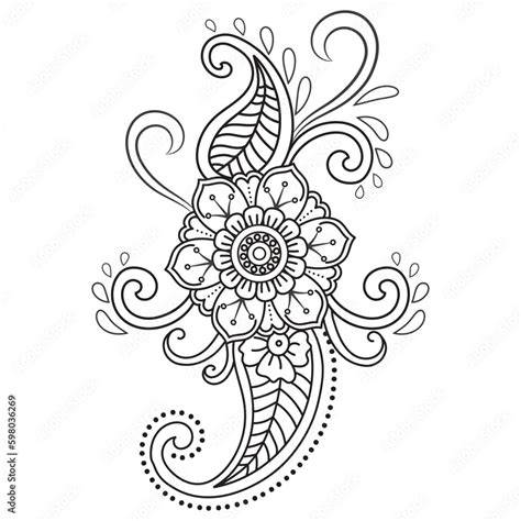 Set Of Different Flower Line On White Background Flowers Drawing With