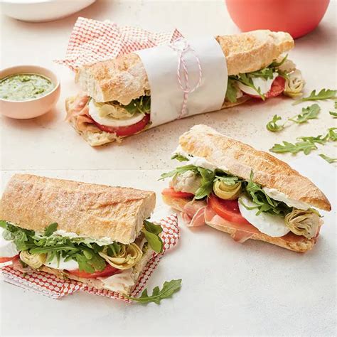 Recette de sandwichs baguettes à litalienneLe sandwich tout indiqué