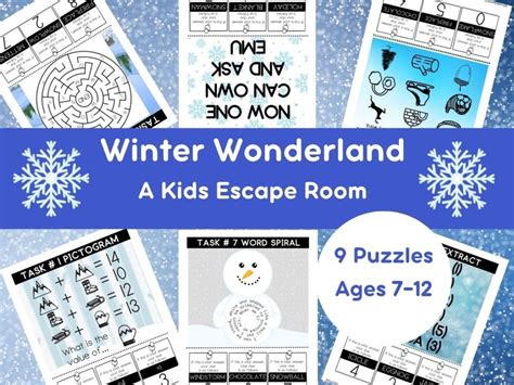 Kids Escape Room Winter Escape Room - Etsy