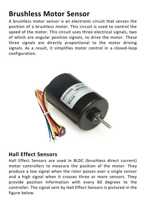 Ppt Brushless Motor Sensor Powerpoint Presentation Free Download