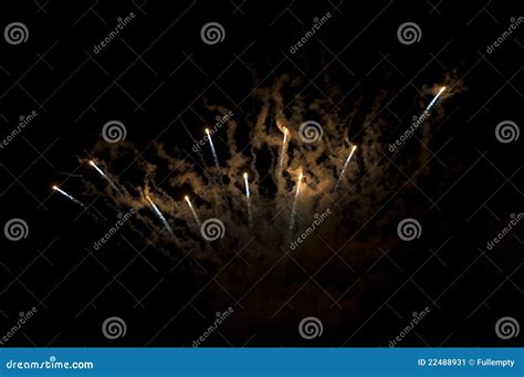 Fireworks and smoke stock image. Image of event, fire - 22488931