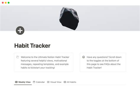 The Ultimate Habit Tracker Notion Template