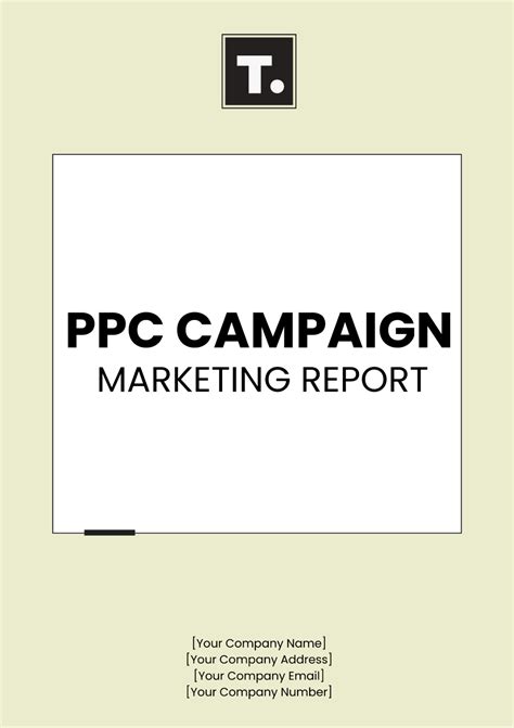 Free PPC Campaign Marketing Report Template to Edit Online