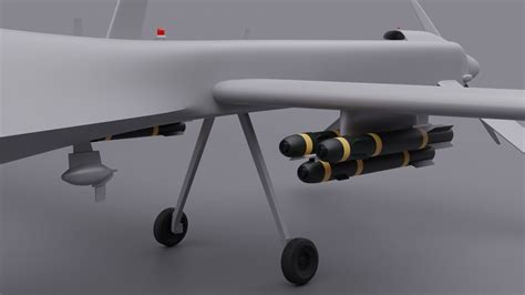 Mq Drone Predator D Model Cgtrader