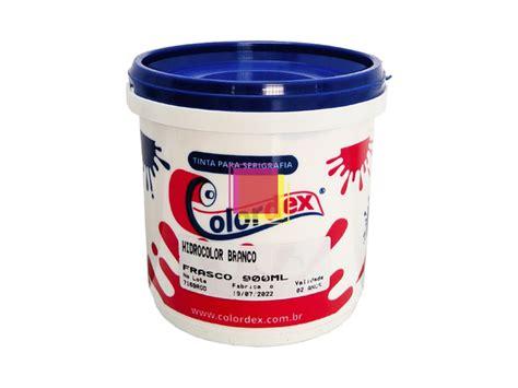 Tinta Serigr Fica Hidrocolor Branco Ml Colordex