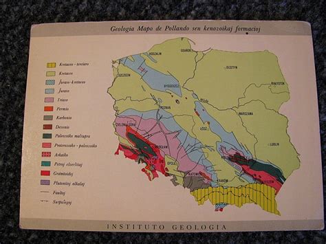 Mapa Geologiczna Polski Bez Utwor W Kenozoicznych Allegro Pl