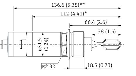 Endress Hauser FTL31 Vibronic Point Level Detection Liquiphant