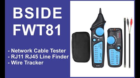 Bside FWT81 RJ45 RJ11 Cable Tester Finder Wire Tracker Unboxing Video