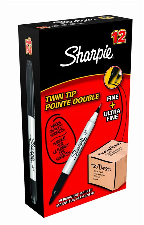 Sharpie Permanent Marker Twin Tip Czarny S0811100 Drukarki Dymo