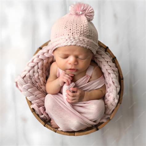 Premium Photo Newborn Beautiful Baby Cute Little Resting Baby With