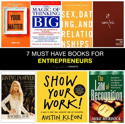 7 Must Have Books For Entrepreneurs Imperfect Concepts