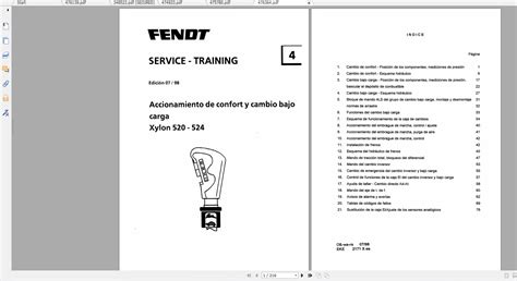 Fendt Tractor Xylon VIN 520 524 Operation Manual Workshop Manual EN