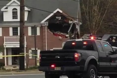 Porsche Launches Into Air And Crashes Into Second Floor Building