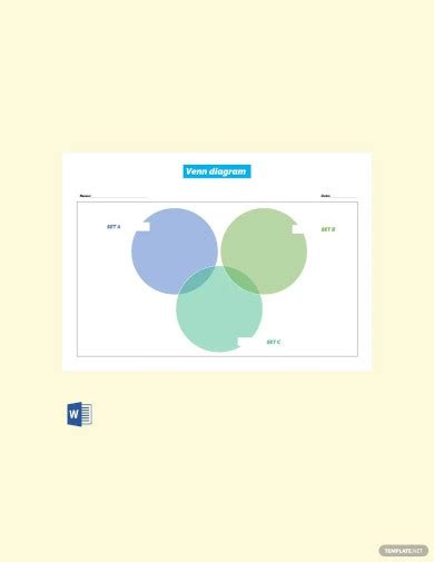 15+ Microsoft Word Venn Diagram Templates