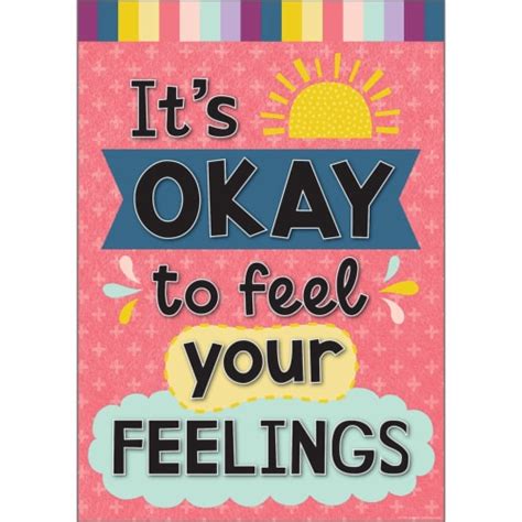 Teacher Created Resources 13 3 8 X 19 Its Okay To Feel Your Feelings