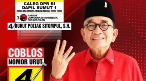 Caleg Pdip Ruhut Sitompul Mohon Mohon Agar Dipilih Warga Di Pileg