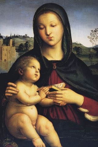 La Vierge et l Enfant avec un Livre de Raphaël