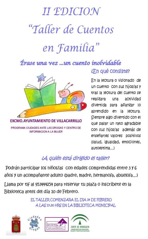 Taller Cuenta Cuentos Web Oficial Excmo Ayuntamiento Villacarrillo